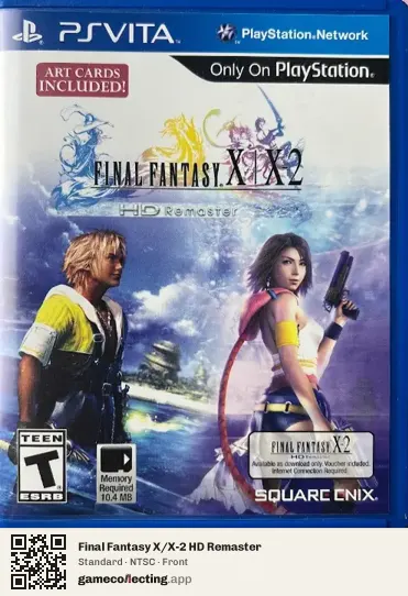 Final Fantasy X/X-2 HD Remaster PlayStation Vita, NTSC box front