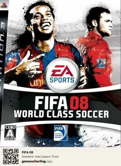 FIFA 08 PlayStation 3, Asia box front