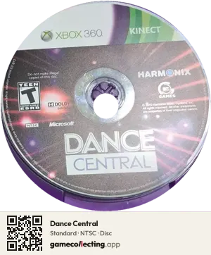 Dance Central Xbox 360, NTSC disc