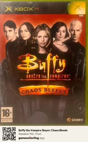 Buffy the Vampire Slayer: Chaos Bleeds Xbox, PAL box front