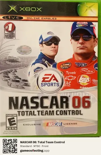 NASCAR 06: Total Team Control Xbox, NTSC box front