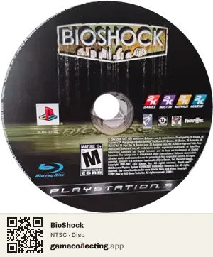 BioShock PlayStation 3, NTSC disc