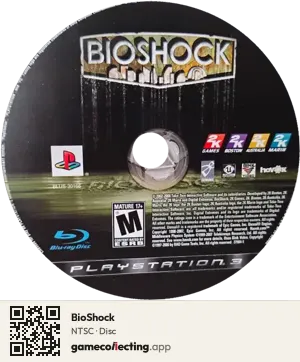 BioShock PlayStation 3, NTSC disc