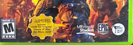 Gears of War: Judgment, the ESRB box on its front