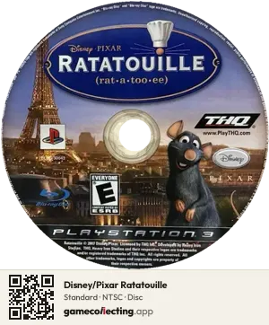 Disney/Pixar Ratatouille PlayStation 3, NTSC disc