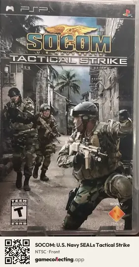 SOCOM: U.S. Navy SEALs Tactical Strike PlayStation Portable, NTSC box front