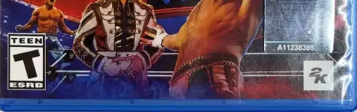 WWE 2K24, the ESRB box on its front