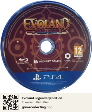 Evoland Legendary Edition PlayStation 4, PAL disc