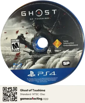 Ghost of Tsushima PlayStation 4, NTSC disc