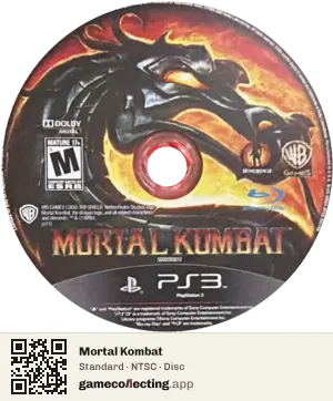 Mortal Kombat PlayStation 3, NTSC disc