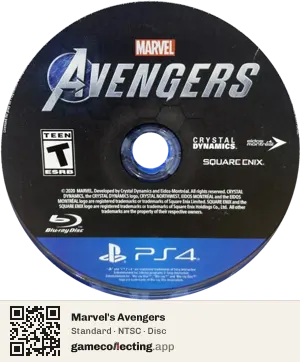Marvel's Avengers PlayStation 4, NTSC disc