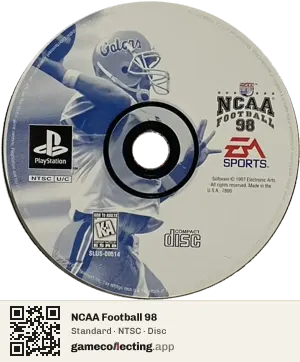 NCAA Football 98 PlayStation, NTSC disc