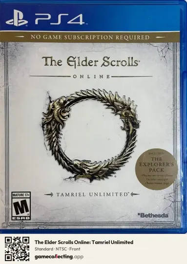The Elder Scrolls Online: Tamriel Unlimited PlayStation 4, NTSC box front