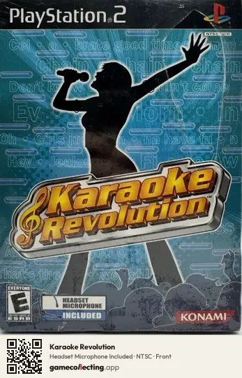 Karaoke Revolution PlayStation 2, NTSC box front