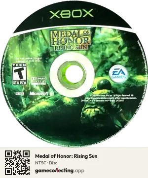 Medal of Honor: Rising Sun Xbox, NTSC disc