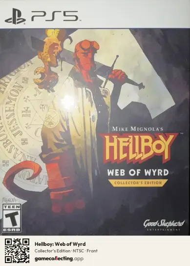 Hellboy: Web of Wyrd PlayStation 5, NTSC box front