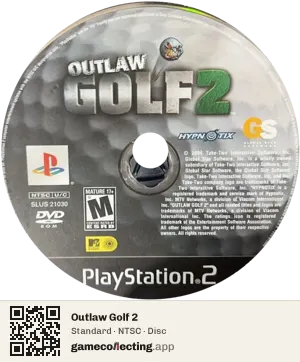 Outlaw Golf 2 PlayStation 2, NTSC disc