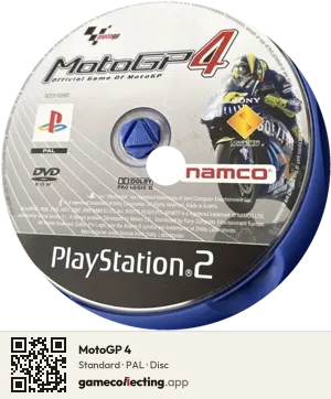 MotoGP 4 PlayStation 2, PAL disc