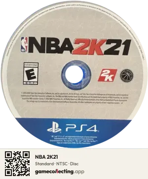 NBA 2K21 PlayStation 4, NTSC disc