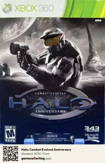Halo: Combat Evolved Anniversary Xbox 360, NTSC box front