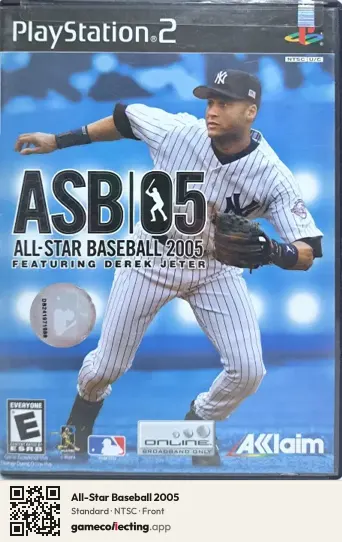 All-Star Baseball 2005 PlayStation 2, NTSC box front
