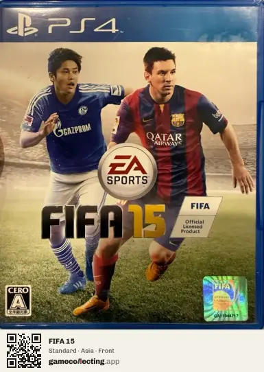 FIFA 15 PlayStation 4, Asia box front