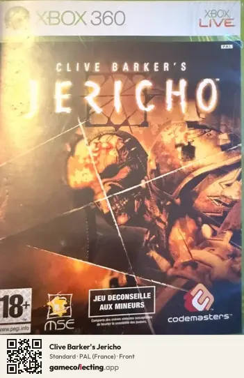 Clive Barker's Jericho Xbox 360, France box front