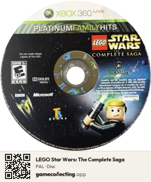 LEGO Star Wars: The Complete Saga Xbox 360, PAL disc