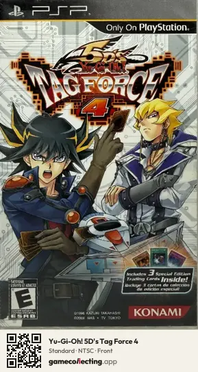 Yu-Gi-Oh! 5D's Tag Force 4 PlayStation Portable, NTSC box front