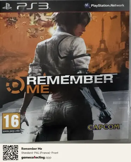 Remember Me PlayStation 3, France box front