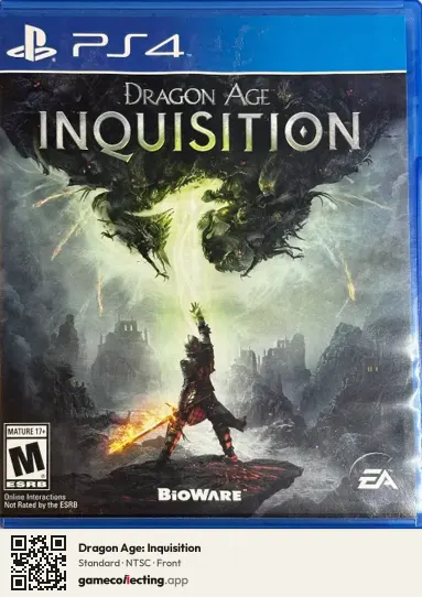 Dragon Age: Inquisition PlayStation 4, NTSC box front