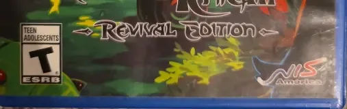 Witch and the Hundred Knight Revival, the ESRB box on its front