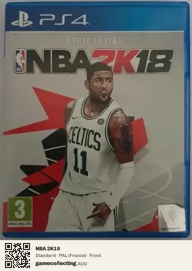 NBA 2K18 PlayStation 4, France box front