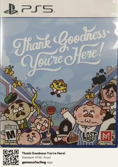 Thank Goodness You're Here! PlayStation 5, NTSC box front