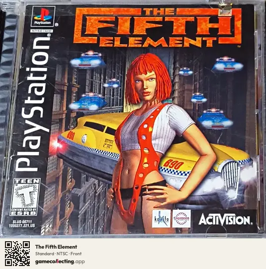 The Fifth Element PlayStation, NTSC box front