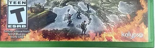 Sudden Strike 4, the ESRB box on its front