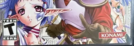 Ys The Ark of Napishtim, the ESRB box on its front
