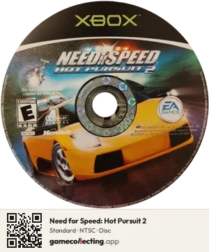 Need for Speed: Hot Pursuit 2 Xbox, NTSC disc