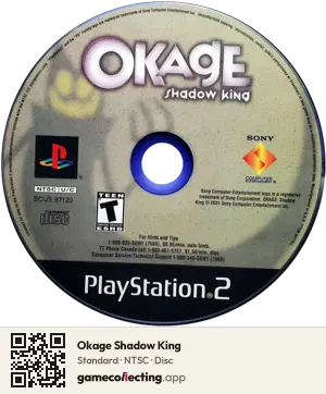 Okage Shadow King PlayStation 2, NTSC disc
