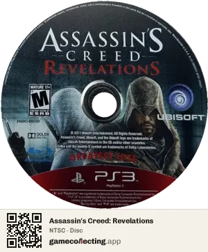 Assassin's Creed: Revelations PlayStation 3, NTSC disc
