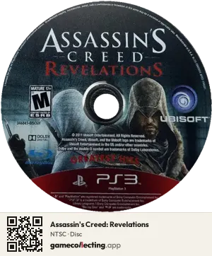 Assassin's Creed: Revelations PlayStation 3, NTSC disc