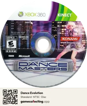 Dance Evolution Xbox 360, NTSC disc