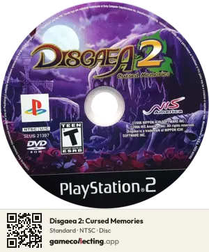 Disgaea 2: Cursed Memories PlayStation 2, NTSC disc