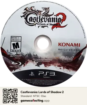 Castlevania: Lords of Shadow 2 PlayStation 3, NTSC disc