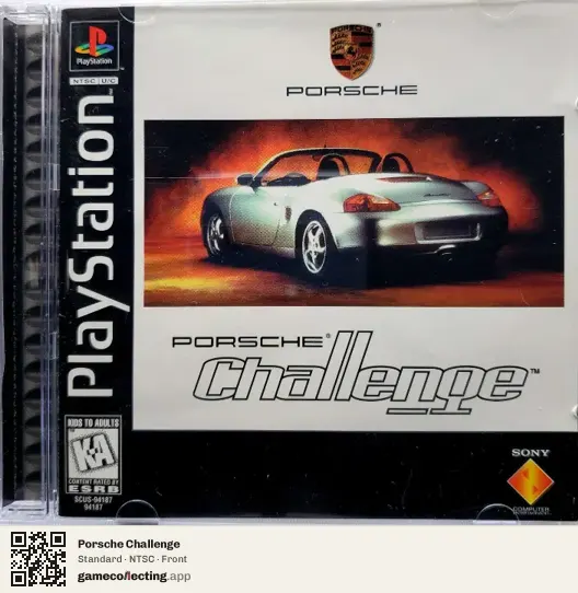 Porsche Challenge PlayStation, NTSC box front