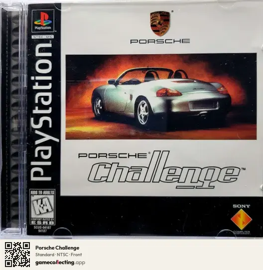 Porsche Challenge PlayStation, NTSC box front