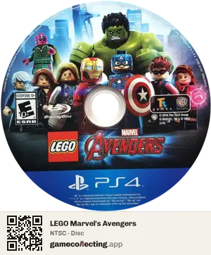 LEGO Marvel's Avengers PlayStation 4, NTSC disc