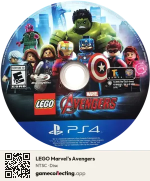 LEGO Marvel's Avengers PlayStation 4, NTSC disc