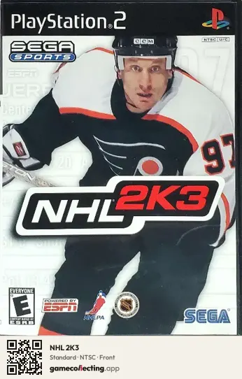 NHL 2K3 PlayStation 2, NTSC box front