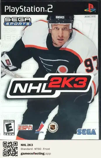 NHL 2K3 PlayStation 2, NTSC box front